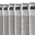 RYSSBRÄKEN Room darkening curtain, 1 piece, light grey, 140x300 cm