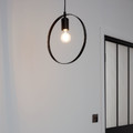 GoodHome Pendant Lamp Kaitains E27 28cm, black