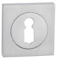 Door Escutcheon Quadro-QR, square, chrome