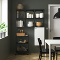 ENHET Storage combination, anthracite/white, 120x32x150 cm