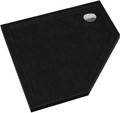 Acrylic Shower Tray Atla 90 x 90 cm, black