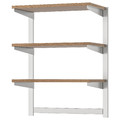 KUNGSFORS Susp rail w shelf/mgnt knife rack