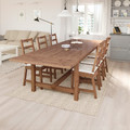 NORDVIKEN Extendable table, patina stain 210/289x105 cm