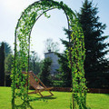 Round Top Steel Arch Pergola Blooma 120 x 240 x 50 cm