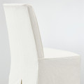 BERGMUND Chair w medium long cover, oak effect/Inseros white