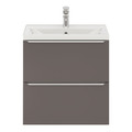 Goodhome Wall-mounted Basin Cabinet Imandra Slim 60cm, anthracite