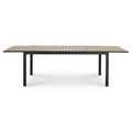 Garden Table Extendable Morlaix 180/270x100cm, dark grey-brown