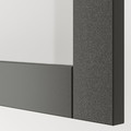 BESTÅ Shelf unit with door, dark grey/Sindvik dark grey, 60x22x64 cm