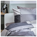 BRUNKRISSLA Duvet cover and pillowcase, black, 150x200/50x60 cm