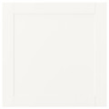 SANNIDAL Door with hinges, white, 60x60 cm