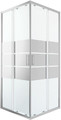 GoodHome Shower Enclosure Beloya 90x90x195cm, chrome/mirror glass