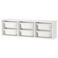 TROFAST Wall storage, white/white, 99x21x30 cm