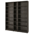 BILLY Bookcase comb with extension units, dark brown oak effect, 200x28x237 cm