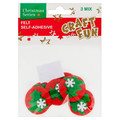 Christmas Self-adhesive Felt Decoration 6pcs, 1 set, random patterns