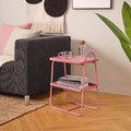 HATTÅSEN Bedside table/shelf unit, pink