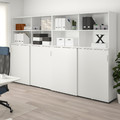 GALANT Storage combination w sliding doors, white, 320x200 cm