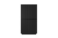 Wardrobe Nicole 100 cm, matt black, black handles