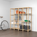 IVAR 4 sections/shelves, pine, 179x50x179 cm