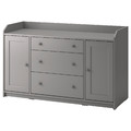 HAUGA Sideboard, grey, 140x84 cm