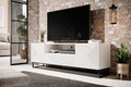 TV Cabinet Asha 167 cm, metal legs, matt white