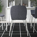 KARLPETTER Chair, Gunnared medium grey/Sefast white