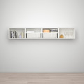 PLATSA Wall storage, white Fonnes, white, 240x42x40 cm