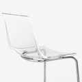 TOBIAS Chair, transparent, chrome-plated