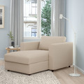 VIMLE Chaise longue, Hallarp beige