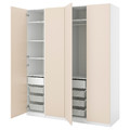 PAX / REINSVOLL Wardrobe combination, grey-beige, 200x66x236 cm