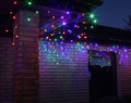 Christmas Curtain Lights In-/Outdoor 100 LED 4.8m, icicles, multicolour