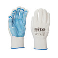 Nylon Gloves PVC Size L - 5 Pairs