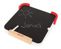 Janod Wooden Magnetic Puzzle with Blackboard I am Learning Colors 2+