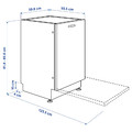 ÖSTVEDA Integrated dishwasher, IKEA 500, 60 cm