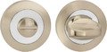 Door Escutcheon Schaffner, satin nickel/chrome