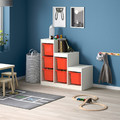 TROFAST Storage combination, white/orange, 99x44x94 cm