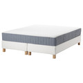 LYNGÖR Divan bed, Valevåg firm/light blue white, 160x200 cm