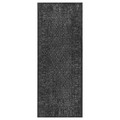 KYNDBY Rug, patinated grey/floral pattern, 80x200 cm