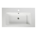 Resin Wash-basin Duala 80 cm, white