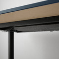 BEKANT Desk, Linoleum blue, black, 160x80 cm