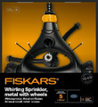 Fiskars Whirling Sprinkler, metal, with wheels