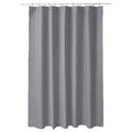 LUDDHAGTORN Shower curtain, grey, 180x200 cm