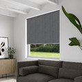 Block-out Roller Blind Velvet 52 x 180 cm, steel grey