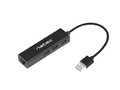 Natec USB Hub 3-ports + RJ45 Dragonfly