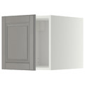 METOD Top cabinet, white/Bodbyn grey, 40x40 cm