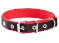 Dingo Dog Collar Tape 2.5cm/50cm, black-red