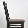 INGOLF Chair, brown-black/Nolhaga grey-beige