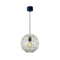 GoodHome Pendant Lamp Dacite 1 x 40W E27 28cm, light bamboo