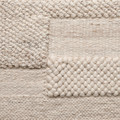 BRÖNDEN Rug, low pile, handmade beige, 133x195 cm