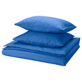 PILTANDVINGE Duvet cover and 2 pillowcases, blue, 200x200/50x60 cm