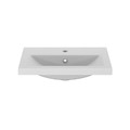 GoodHome Wash-basin Nira slim 16 x 38 x 52.8 cm, white